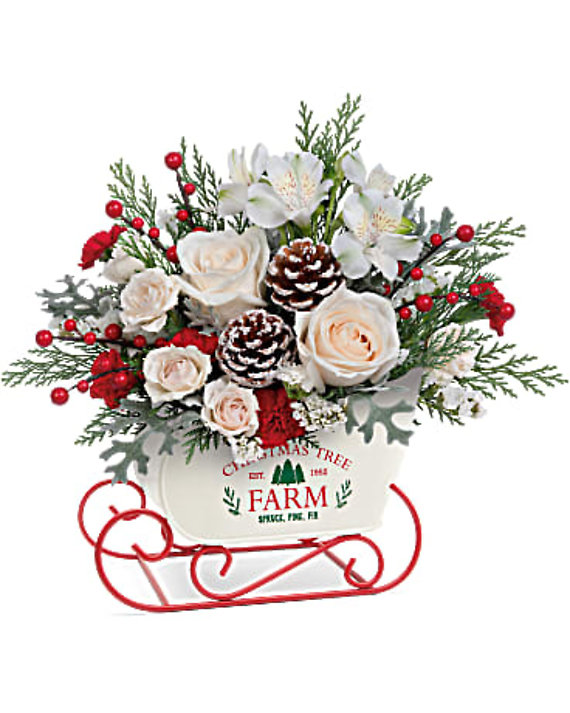 Winter Sleigh Bouquet