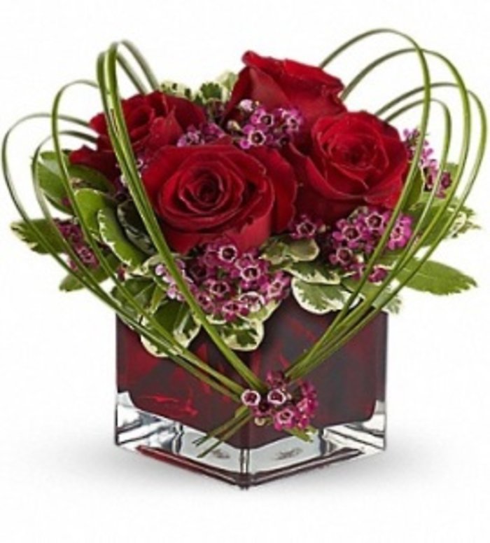 Sweet Thoughts Bouquet with Red Roses