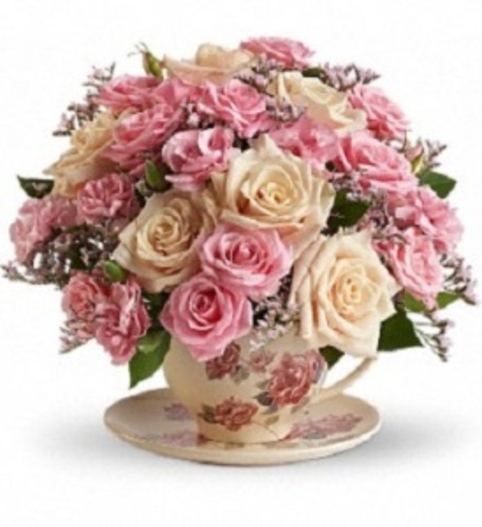 Victorian Teacup Bouquet