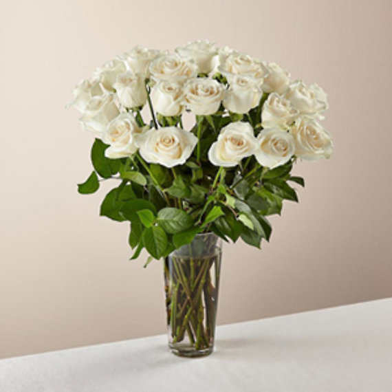 Long Stem White Rose Bouquet