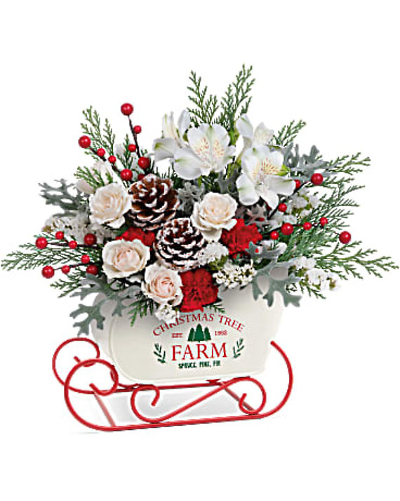 Winter Sleigh Bouquet