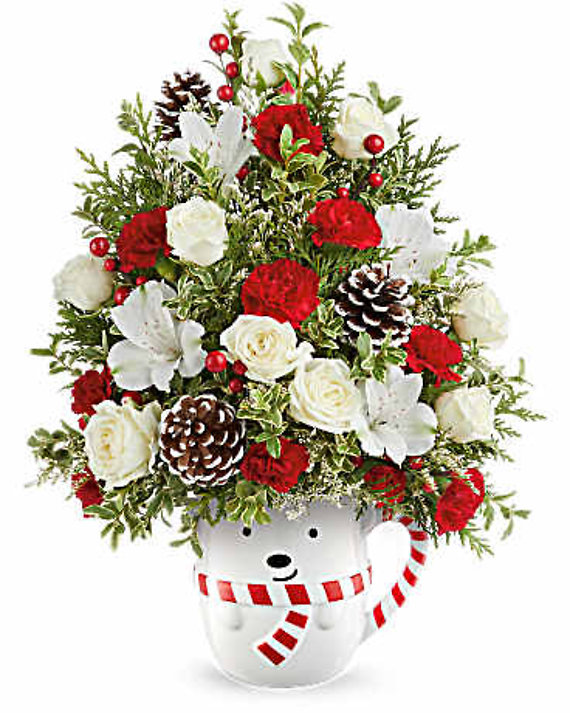 Send A Hug Snowy Lane Tree