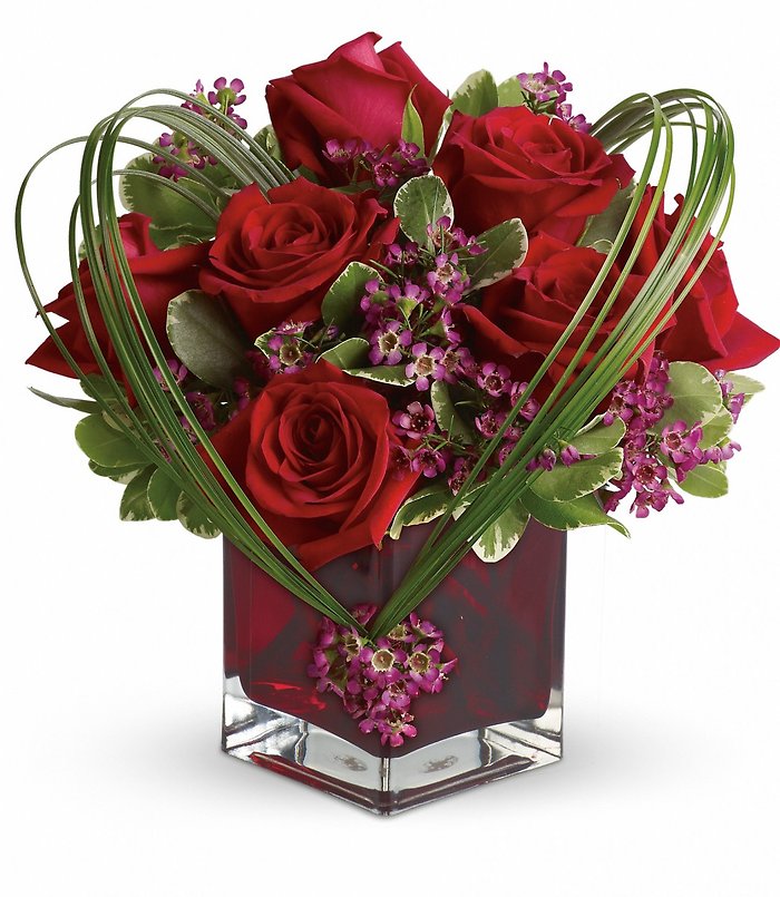 Sweet Thoughts Bouquet with Red Roses