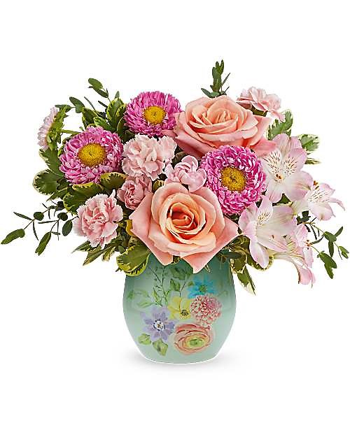 Watercolor Garden Bouquet